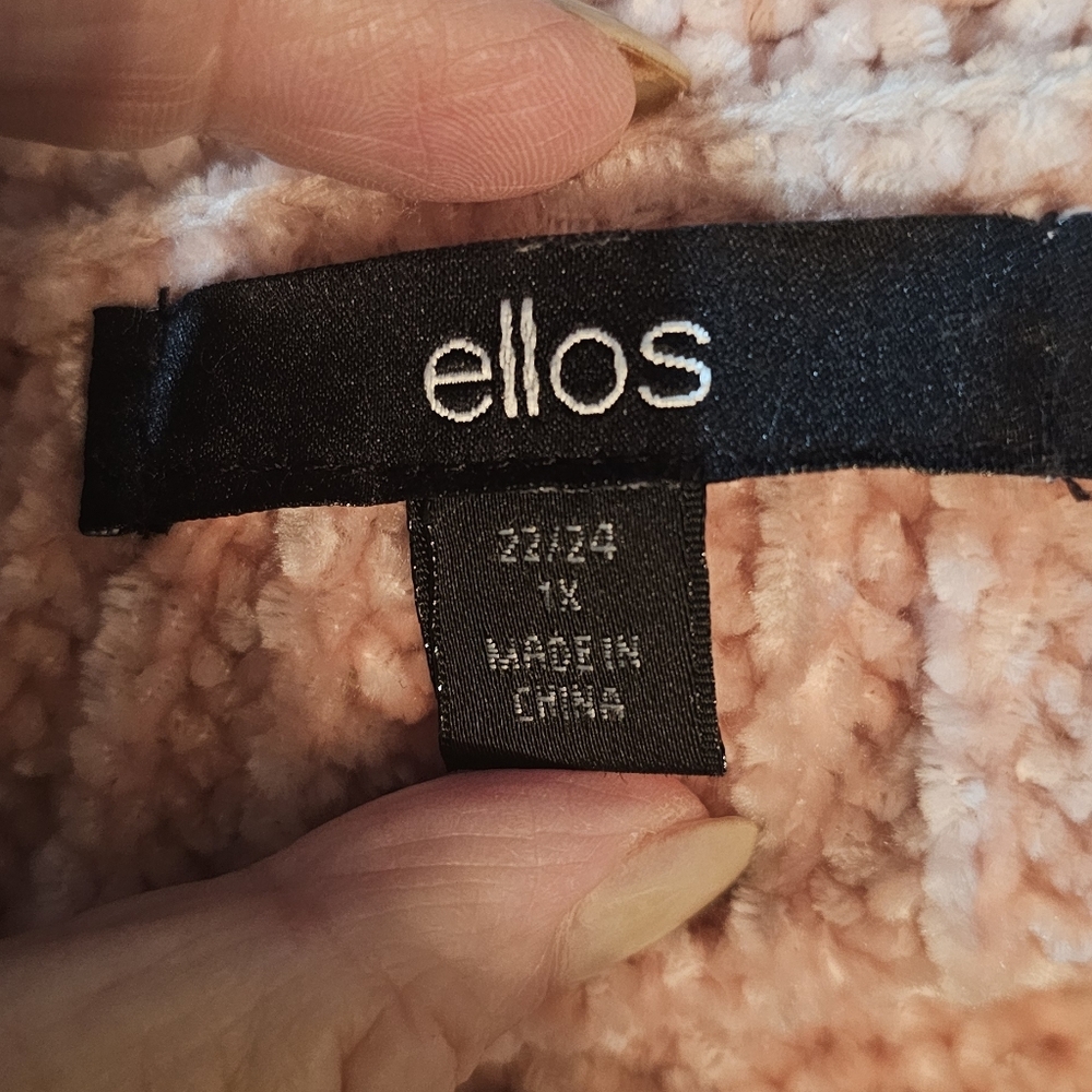 ellos Blush Pink Cowl Neck Sweater - Picture 3 of 5